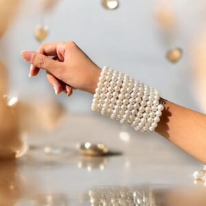 Dazzling Pearl Bangles